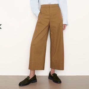 Vince Cropped Wide-Leg Pull-On Pant size 0